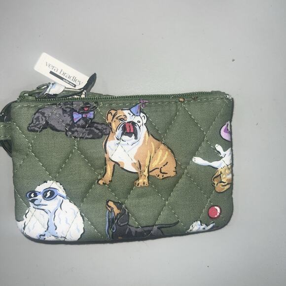 Vera Bradley Zip ID Case In Dog Park Pattern New With Tag - Picture 1 of 3